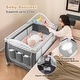 preview thumbnail 16 of 38, Babyjoy 3 in 1 Baby Playard Portable Infant Nursery Center w/ Zippered - See Details