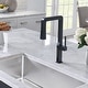 preview thumbnail 3 of 19, 17-1/4"H Kitchen Sink Faucets with Pull Down Sprayer, Kitchen Faucet for Sink