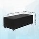 preview thumbnail 16 of 55, Stretch Foot Stool Cover Rectangular Square Foot Stool Slipcover Black - 51.18"-62.99"