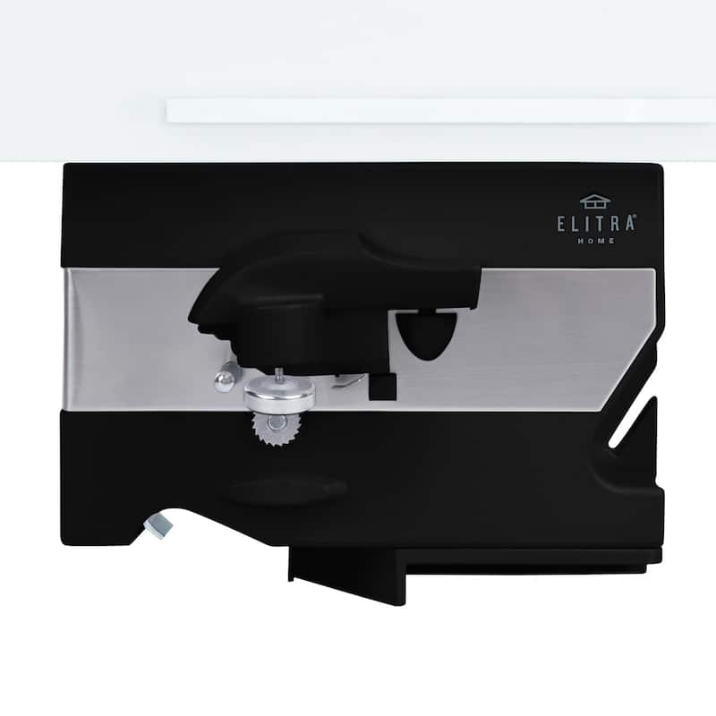 Elitra 4 in 1 Under the Cabinet Mounted Electric Can Opener - Black