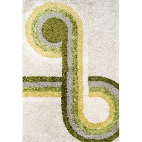 Novogratz by Momeni Retro Bullseye Hand Tufted Polyester Area Rug