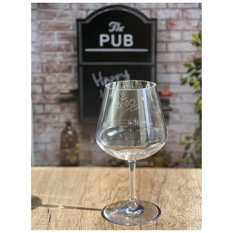 Plastic Wine Glasses Set of 4 (20oz), BPA Free Tritan Lexington Wine Glass Set,