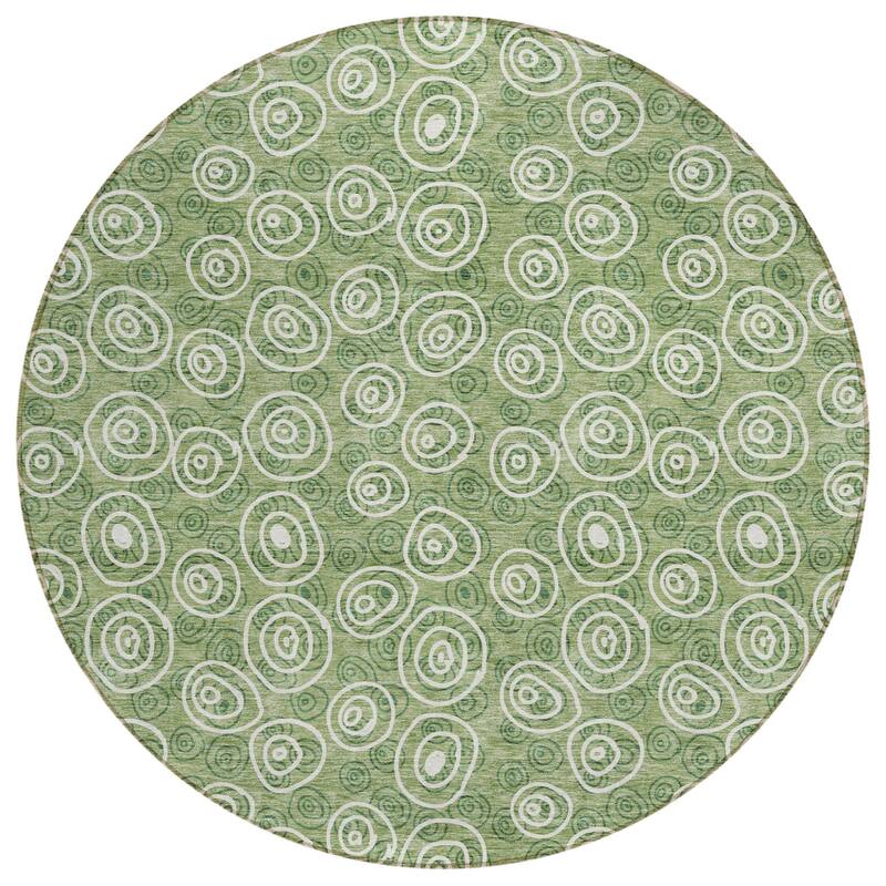 HomeRoots Geometric Transitional Rectangle Outdoor Rug