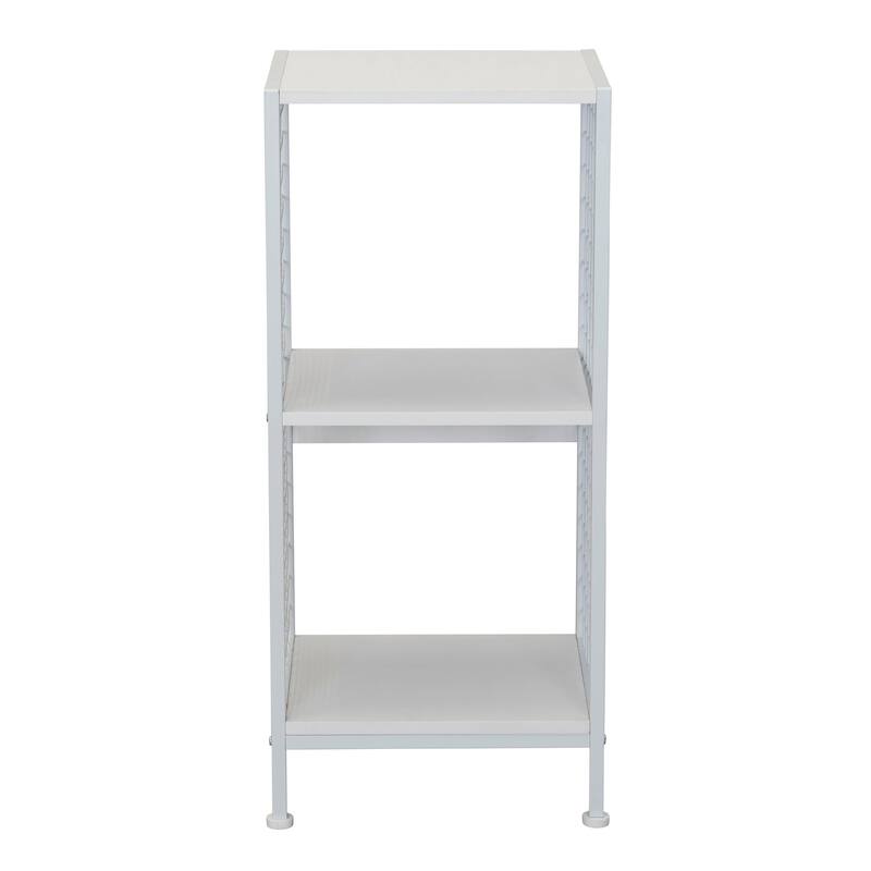 Household Essentials Trellis Open Storage Bookshelf with 2 Cube Compartments