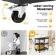 preview thumbnail 6 of 11, Costway 3-Tier Utility Cart Metal Mental Storage Service Trolley - See details