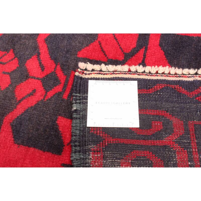 ECARPETGALLERY Hand-knotted Teimani Red Wool Rug - 2'9 x 5'1