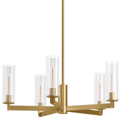 Kohler Lighting 35878-CH05 Crue 5 Light 26" Wide Chandelier with Clear