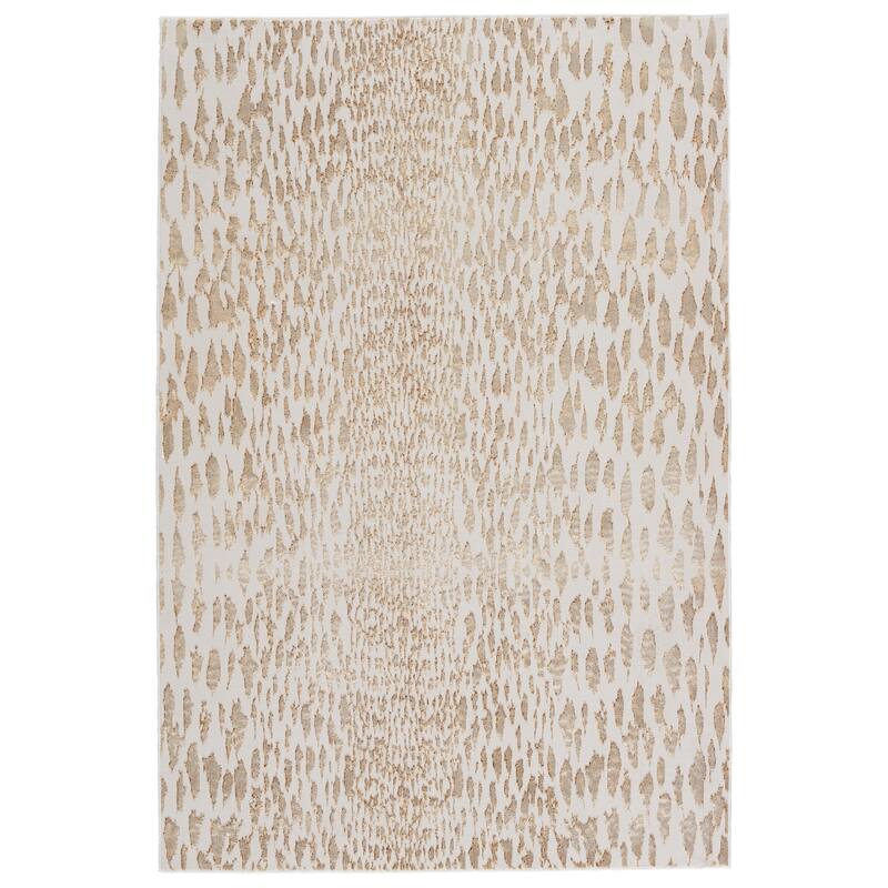 Nikki Chu Kimball Animal Area Rug - 9'6" X 13' - Ivory/Gold - Rectangle