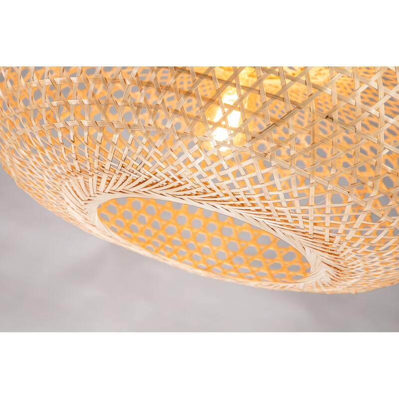 Wicker Rattan Pendant Light