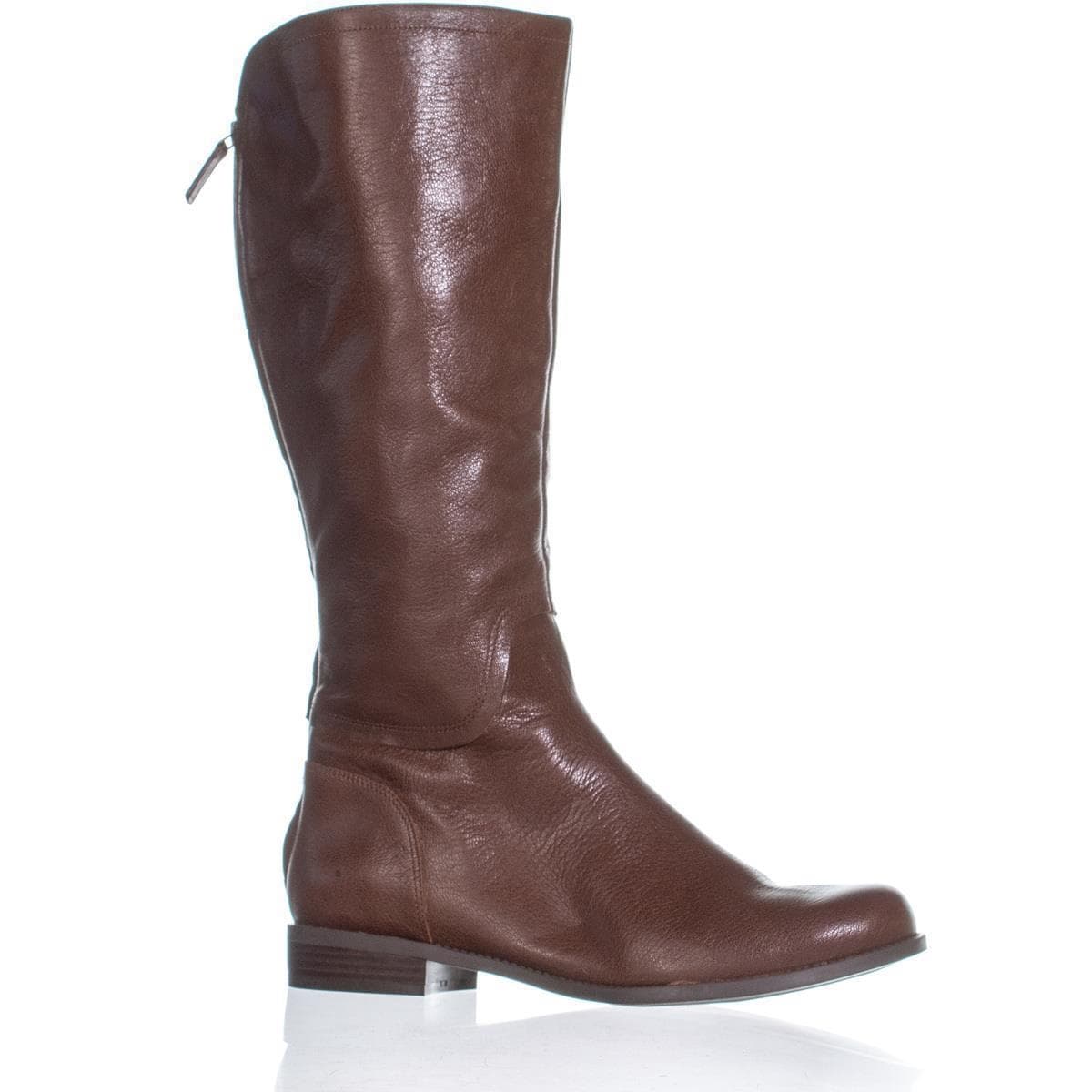 nine west riding boots cognac