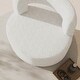 preview thumbnail 5 of 11, BELLEZE Teddy Accent Chair with Open-Back, 360° Rotating Base - Burke