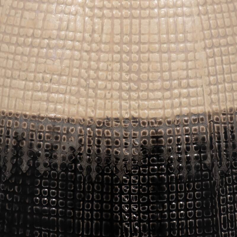 Sagebrook Home Alondra Unique Stoneware Vase with Lid, White, Novelty, Two-tone, Enrich Your Home Decor