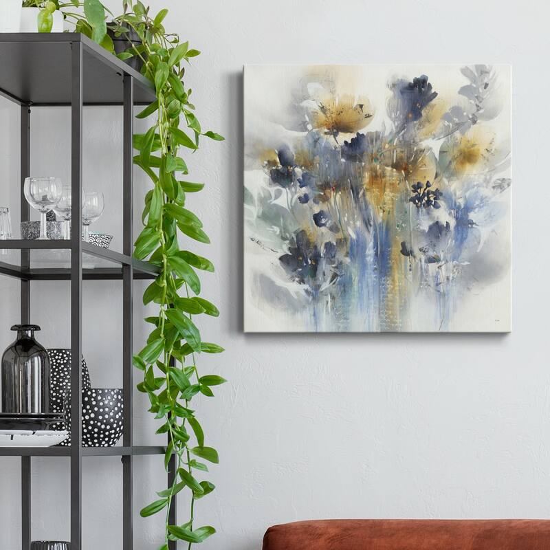 Indigo Botanical-Premium Gallery Wrapped Canvas - Ready to Hang