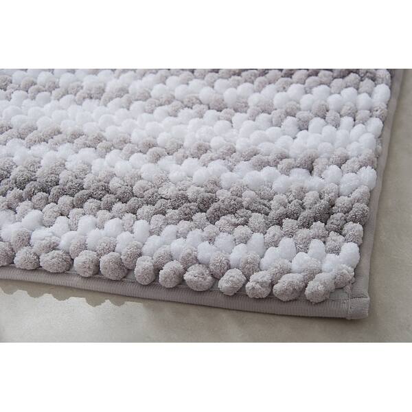 Shop Porch Den Netarts Striped Ombre Chenille Bath Rug Overstock 29906150