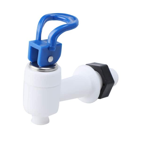 Replacement Push Type Dark Blue White Plastic Tap for Water Dispenser
