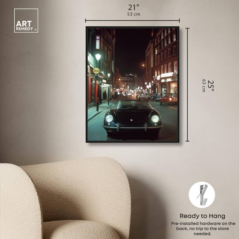Night Roadster Canvas by Art Remedy