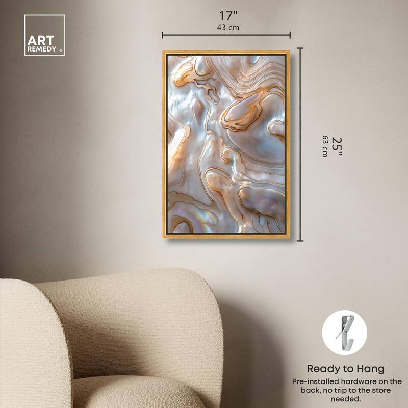 Fluid Preciousness I Canvas by Art Remedy