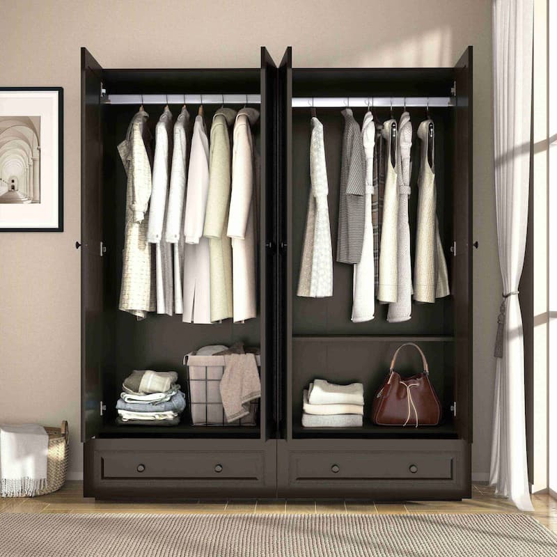 74" Armoire Wardrobes Closet Storage Cabinet
