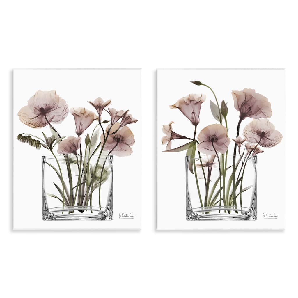 Stupell Earthy Infatuation Bouquet Wall Plaque Art Design By Albert Koetsier (Set of 2)