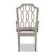 preview thumbnail 11 of 11, Dauphin Geometric Upholstered Dining Arm Chair by Jennifer Taylor Home