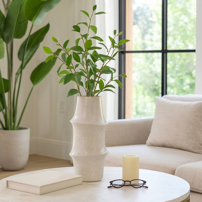 Ceramic Vase Modern Decorative Flower Sculptural for Home Decor