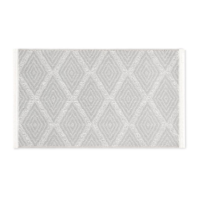 TOWN & COUNTRY EVERYDAY Rein Solid Diamond Everwash Washable Non-Slip Backing Area Rug