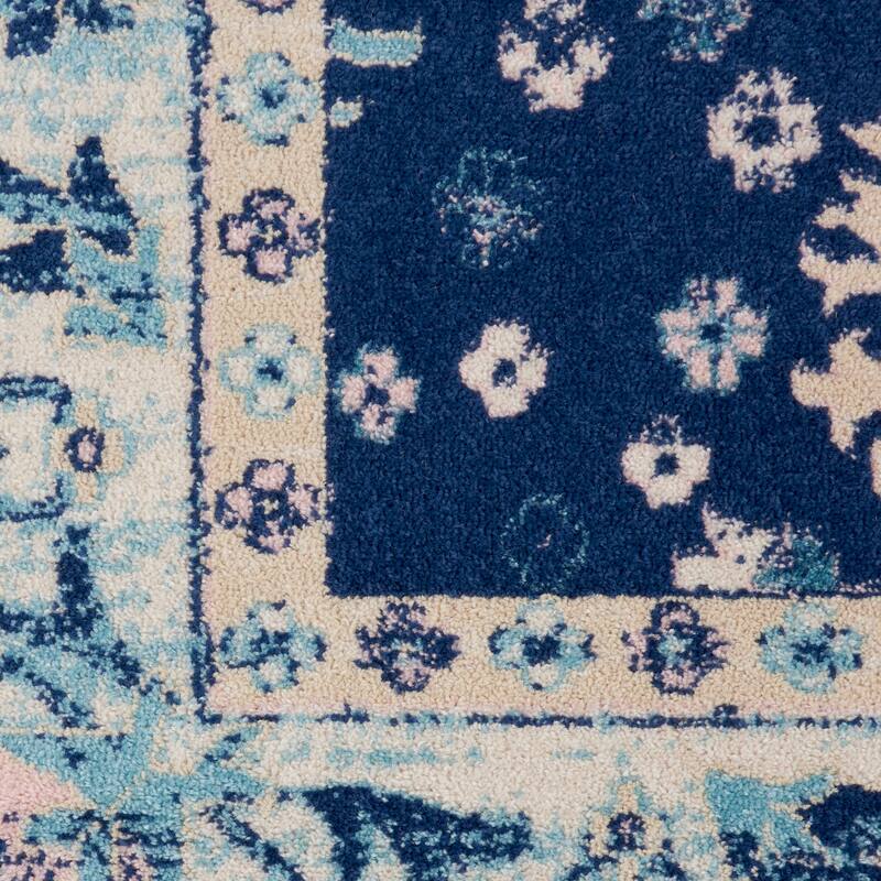 Nourison Tranquil Oriental Floral Medallion Area Rug