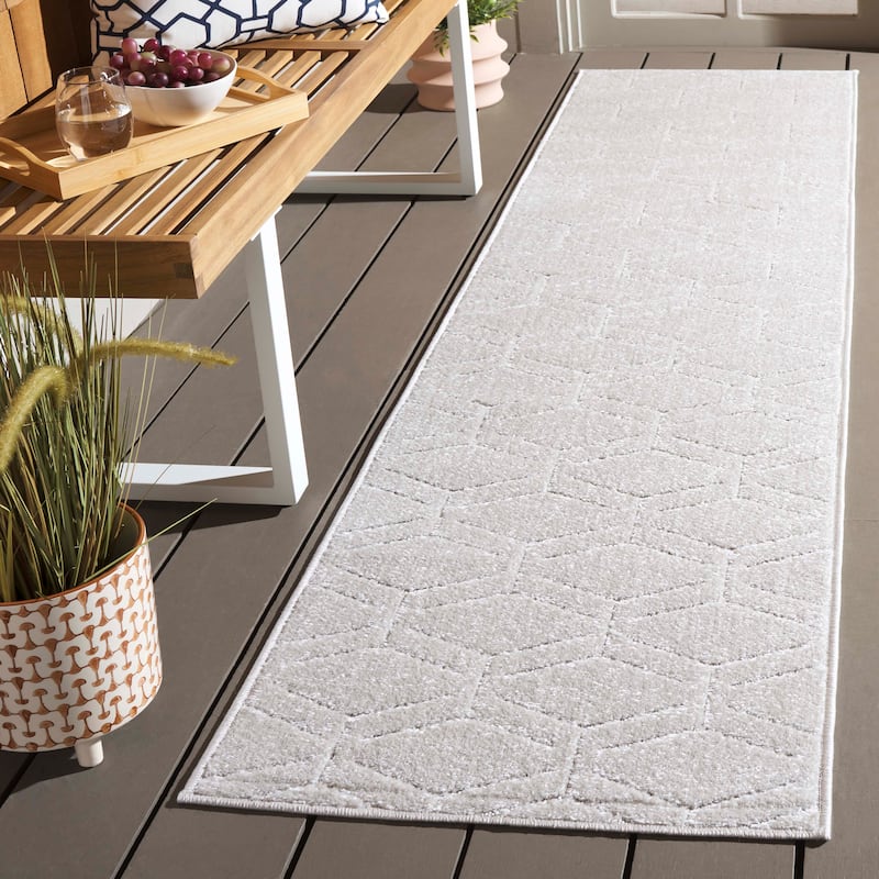 SAFAVIEH Stella Indalecia Modern & Contemporary Rug - 2' x 8' Runner - Ivory