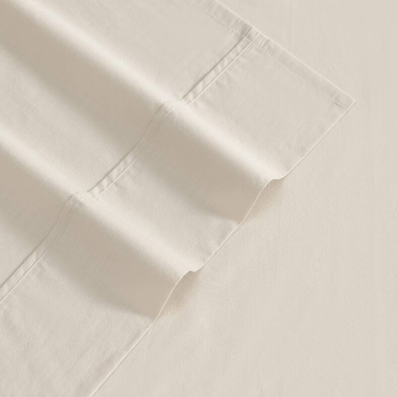 Eddie Bauer Brushed Percale Solid Cotton Sheet Set