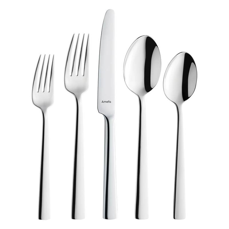 Amefa Moderno 20 Piece 18/10 Stainless Steel Flatware Set - Silver - Service for 4
