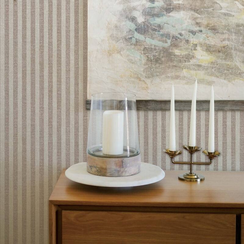 Charles Street Stripe Textured Peel and Stick Wallpaper by Jeremiah Brent