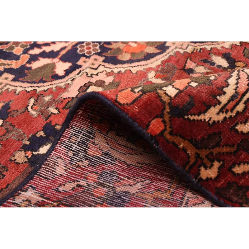 ECARPETGALLERY Hand-knotted Kayseri Vintage Dark Red Wool Rug - 6'3 x 9'9