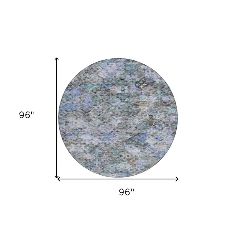 HomeRoots Floral Traditional Rectangle Outdoor Rug