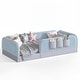 preview thumbnail 21 of 124, Twin/Full/Queen Teddy Fleece Floor Bed with Upholstered Safety Rails and Pocket
