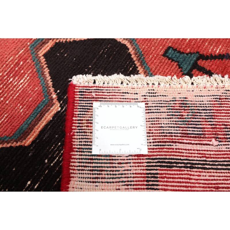 ECARPETGALLERY Hand-knotted Antalya Vintage Dark Navy, Red Wool Rug - 4'0 x 10'0