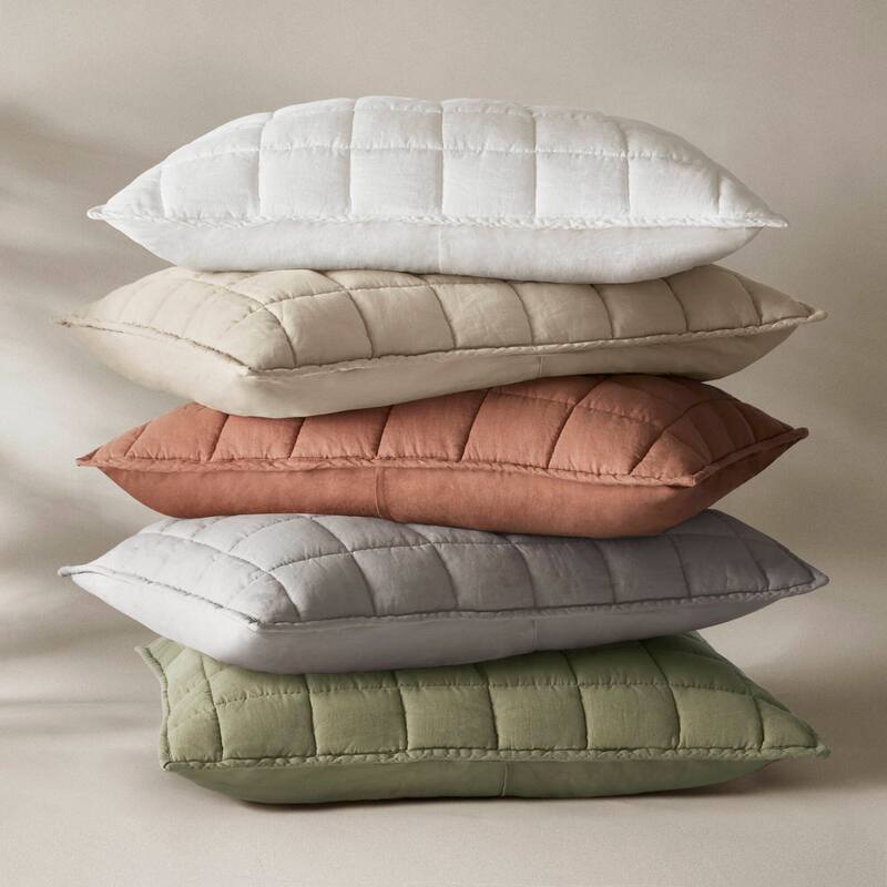 Harbor House French Flax Linen Garment Washed Quilt Set