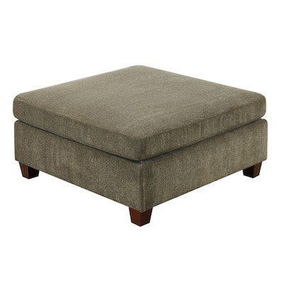 Contemporary 1pc OTTOMAN Chenille Fabric Modular Corner wedge Sofa Living Room Furniture