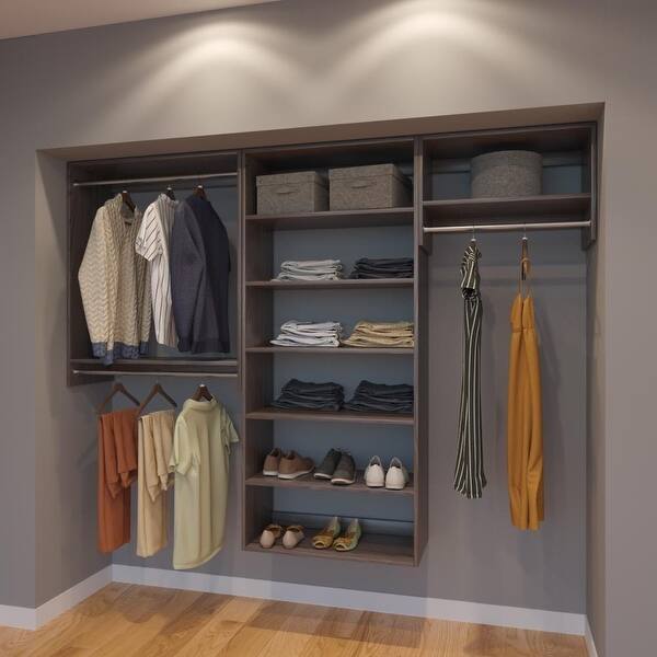 Shop Modular Closets 8ft Closet Organizer System 96 Inch Style C On Sale Overstock 21706539