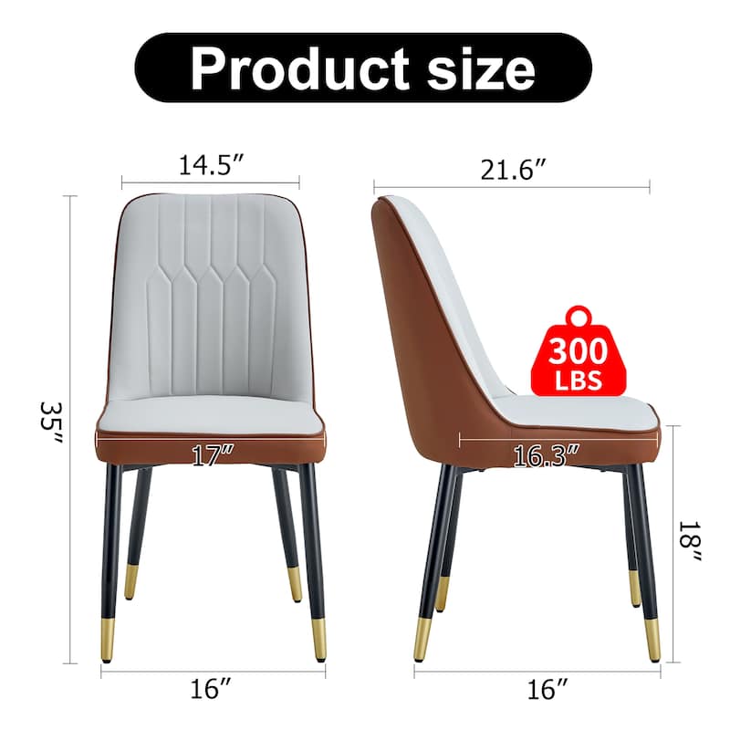 Dining Chairs And Living Room Chairs - Brown+Light Grey