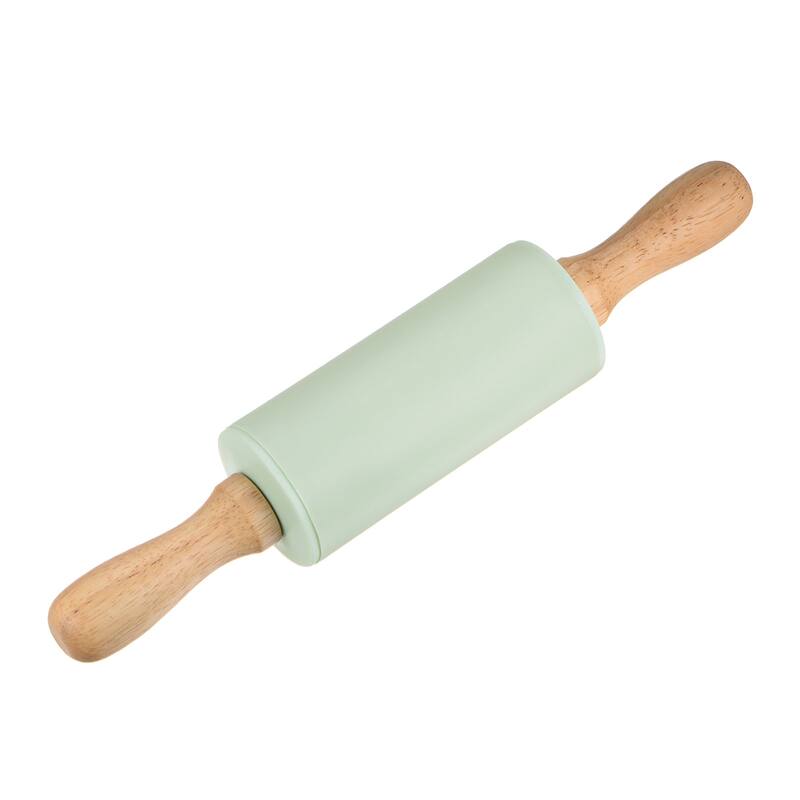 Silicone Rolling Pins for Baking 23.5cm x 4.2cm Light Green - Light Green