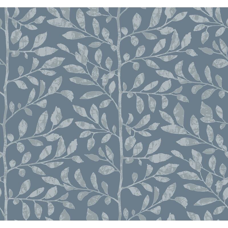 A-Street Prints Sagecrest Blue Sapling Wallpaper