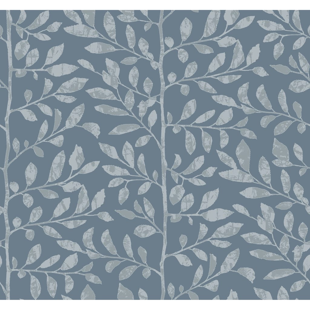 A-Street Prints Sagecrest Blue Sapling Wallpaper