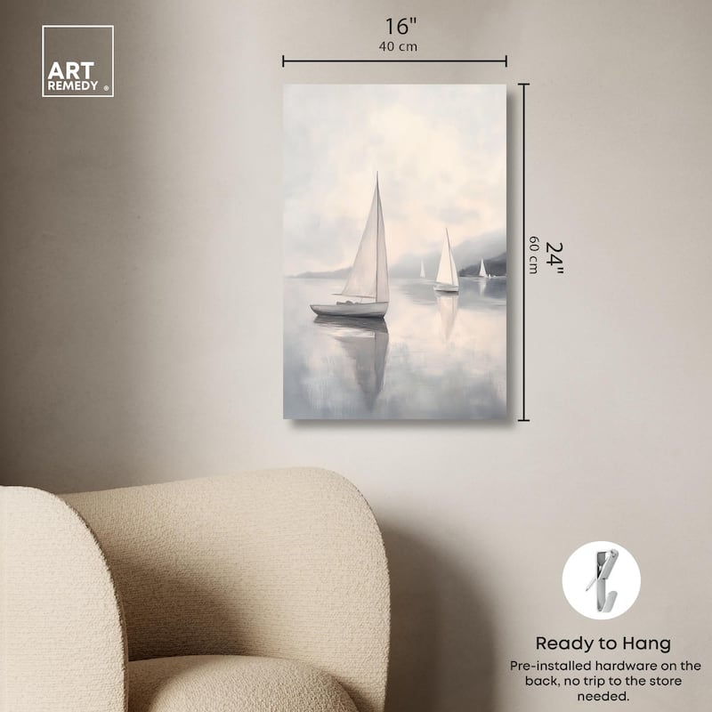 Dreaming of Sails Canvas by Art Remedy, Gallery Wrapped
