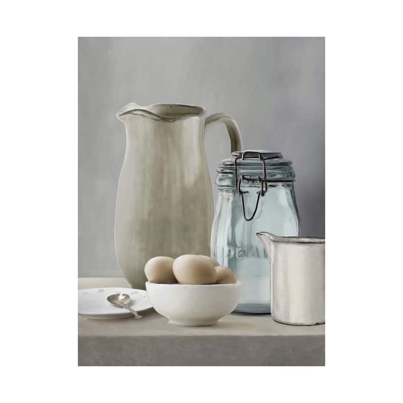 Kitchen Preparation (36 x 48) Canvas Art Print - Large