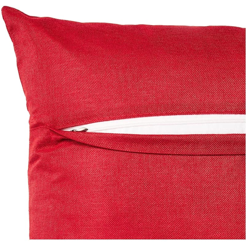 Violet Linen Seasonal Xmas Christmas Holiday Spirits Pattern Decorative Cushion Cover