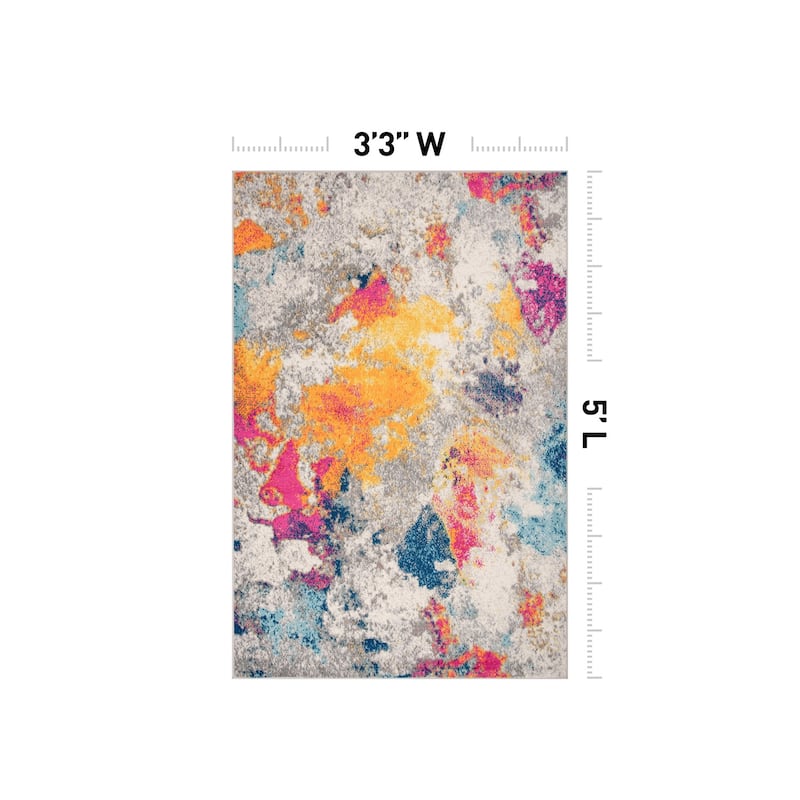 World Rug Gallery Abstract Contemporary Area Rug