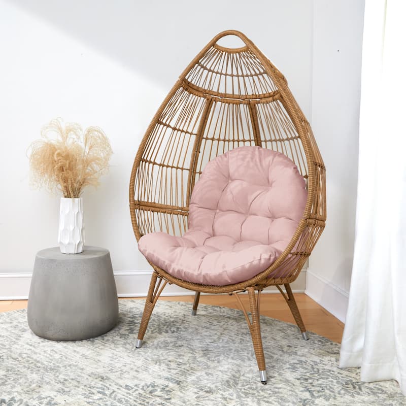 Sorra Home Indoor Suede Egg Chair Replacement Cushion (Cushion Only)