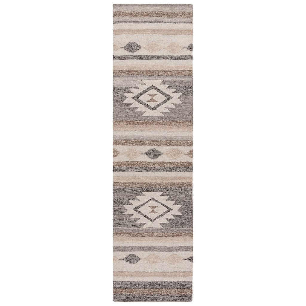 SAFAVIEH Handmade Ebony Syle Boho Tribal Wool Rug