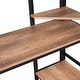 preview thumbnail 7 of 12, Contemporary Design Full Size Loft Metal & MDF Bed with Long Desk and Shelves, Sturdy Construction & Safety Guaranteed, Black