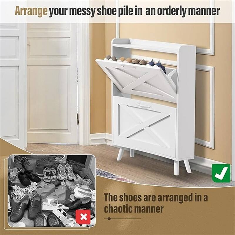 Shoe Rack Organizer - 6.7"D x 23.6"W x 34.6"H